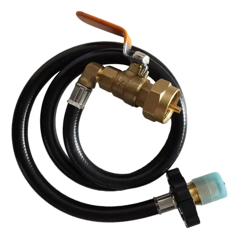 

Propane Refill Adapter Hose Propane Extension Hose 35.5in Long For 1 LB Propane Tank Hose For Camping black