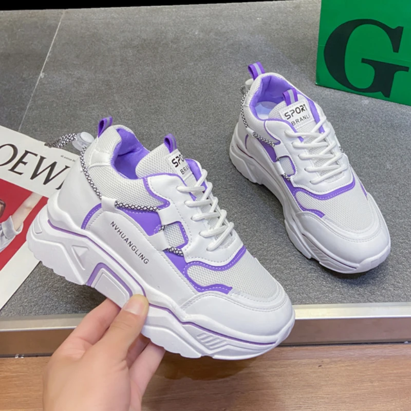 

Women's Sneakers 2022 Spring Autumn Woman Fashion Platform Wedges Casual Breathable Mesh Sports Running Shoes womans shoes