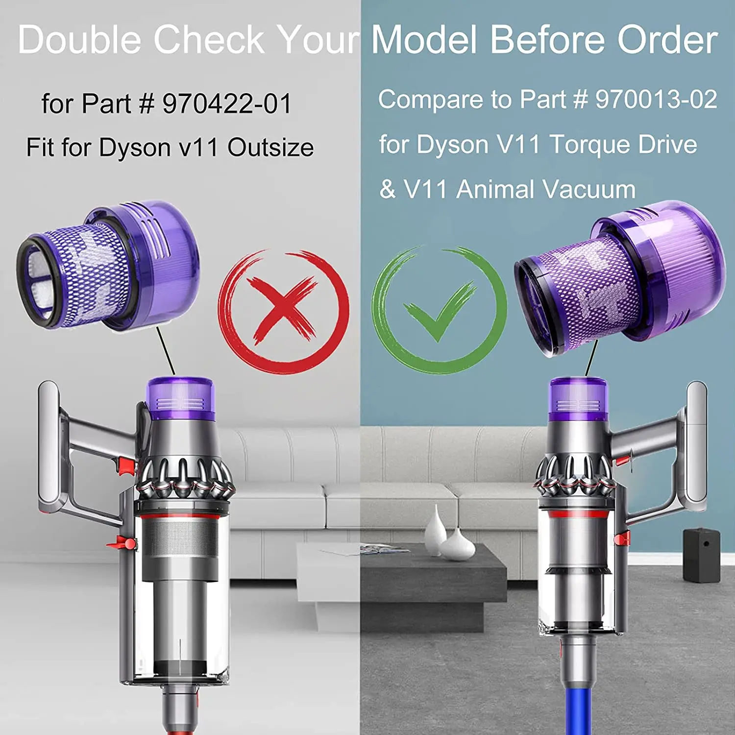 

3 Pack Filters Replacement for Dyson V11 Vacuum Cleaner V11 Torque Drive V11 Animal Cordless Vacuum Hepa Filter