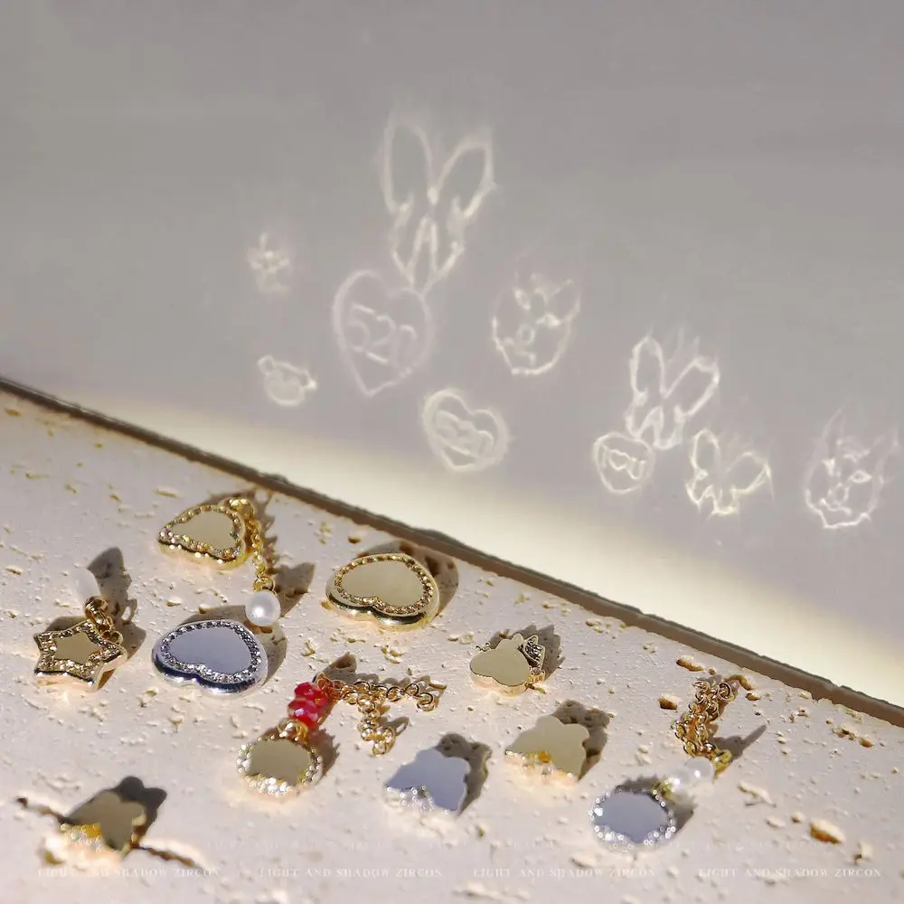 Новинка 2022 модные роскошные зеркальные Проекционные украшения для ногтевого