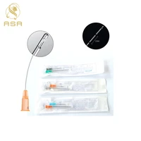 27g 50mm micro plastic cannula blunt tip canula for dermal filler