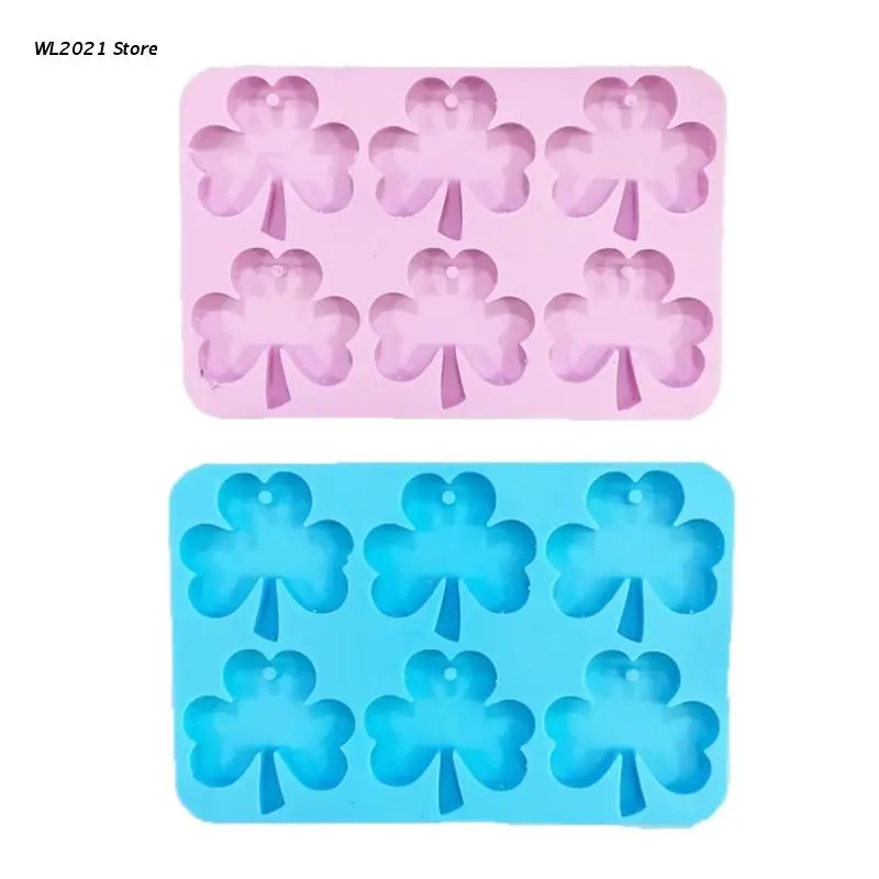 

Clover-shaped Silicone Mold Diy Crafts Earrings Pendant Tag Keychain Making