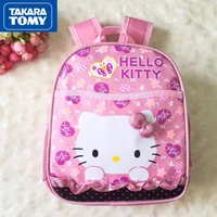 takara tomy kindergarten children hello kitty cartoon print bow small schoolbag girls adjustable pink princess backpack