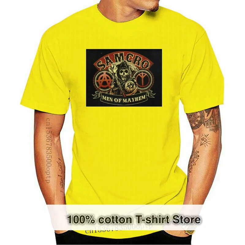 

Новинка 2019, модная крутая Мужская футболка, Мужская футболка Samcro, футболка