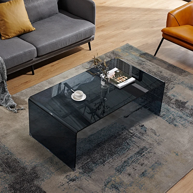 

Unique Aesthetic Clear Coffee Tables Designer Nordic Modern Rectangle Side Table High Simple Basse De Salon Office Furniture
