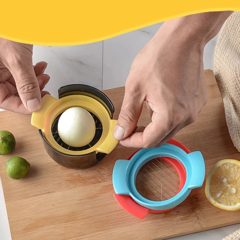 

Нож для резки яиц 3 в 1, Многофункциональные бытовые кухонные инструменты для яиц, гаджеты