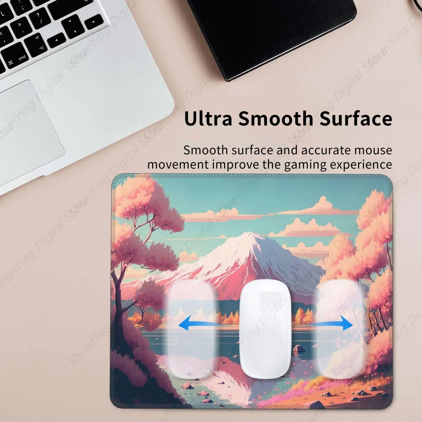 Коврик для мыши Sakura Snow Mountain нескользящий резиновый игровой коврик мужчин и