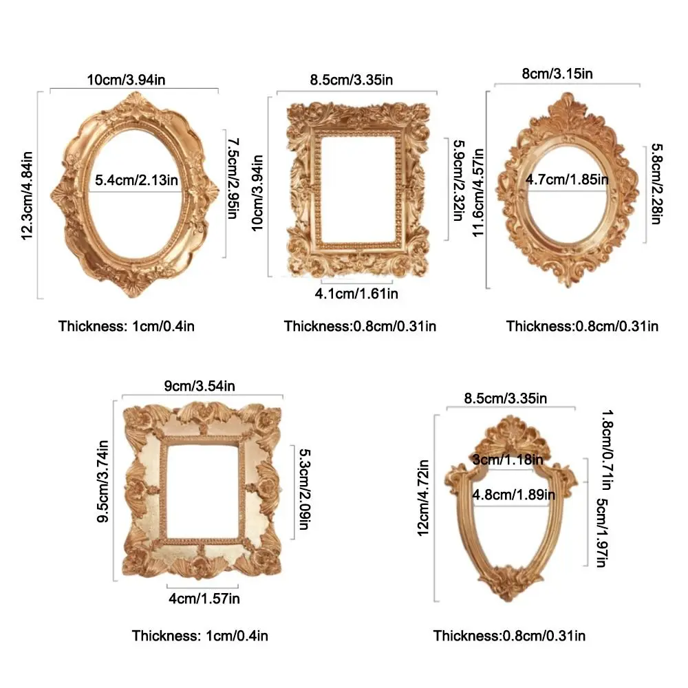 Домашние украшения винтажная Золотая фоторамка в стиле ретро декоративные
