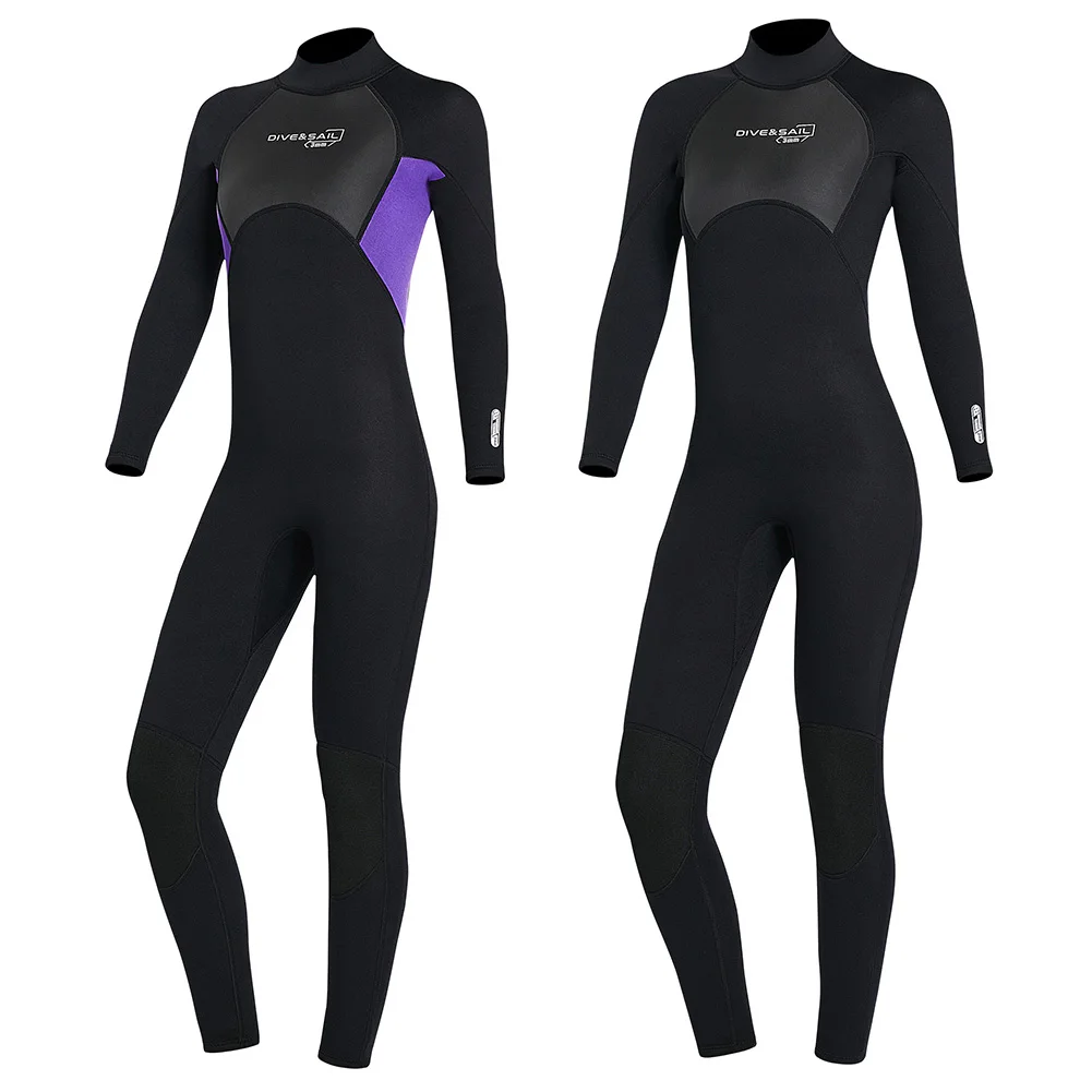 

DIVE&SAIL 3MM Neoprene Wetsuit Men One-Piece Suits Keep Warm Surf Scuba Diving Suit Fishing Spearfishing Kitesurf Women WetSuit