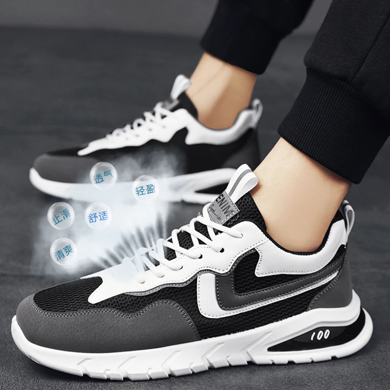 2022 New Ultralight Men's Sneakers Unisex Mesh Breathable Walking Casual Shoes Summer Comfortable Big Size Women Couple Shoes