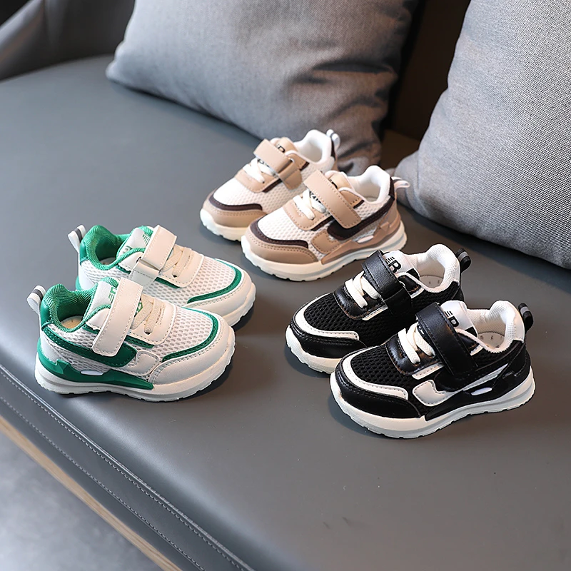 

2022 NEW Kids Shoes Selected Leather Children's Sneakers Boys Girls Casual Shoes Lightweight Wear-resistant Kids Flat Shoes