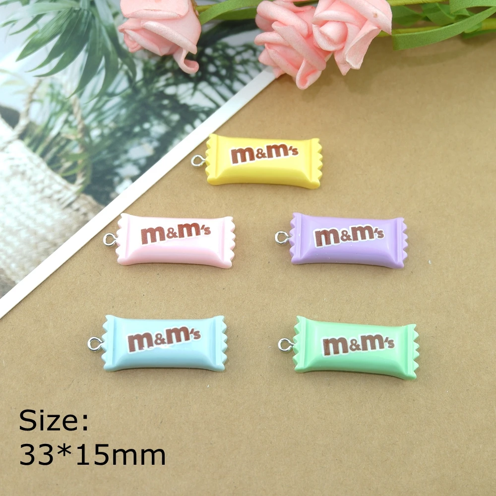 10 шт. M карамельные шармы для изготовления сережек браслетов ювелирных изделий