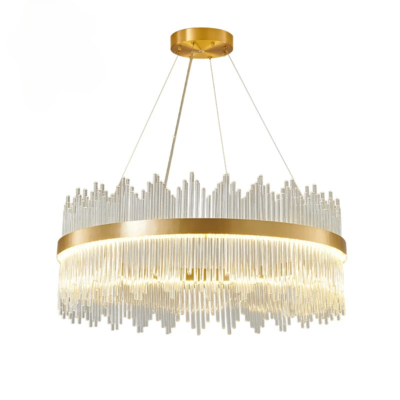 

Art Led Chandelier Pendant Lamp Light Room Decor Luster Modern Luxury Crystal Remote Control Dinning Hangging Indoor