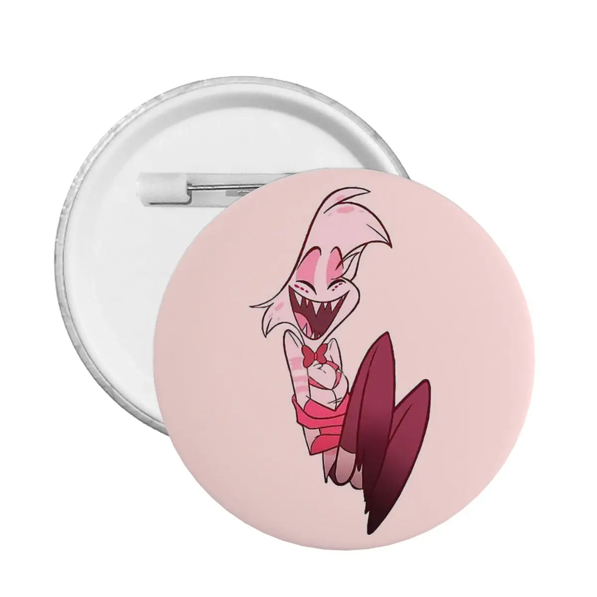 

Laughing Angel Dust Helluva Boss Cartoon Soft Button Pin Customizable Brooch Boyfriend Decorative Brooch