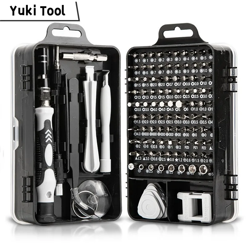 

Набор для ремонта компьютера, набор магнитных отверток для ноутбука 115 в 1, Набор прецизионных отверток, набор ударных отверток с чехлом