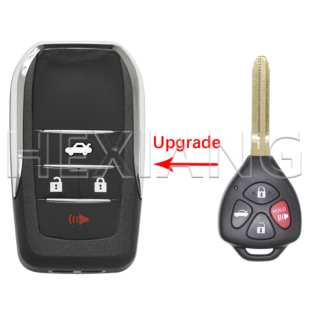 

Чехол-книжка для автомобильного ключа HE Upgrade с лезвием TOY43 для Toyota Corolla Camry RAV4 Avalon Yaris Venza Matrix Auris