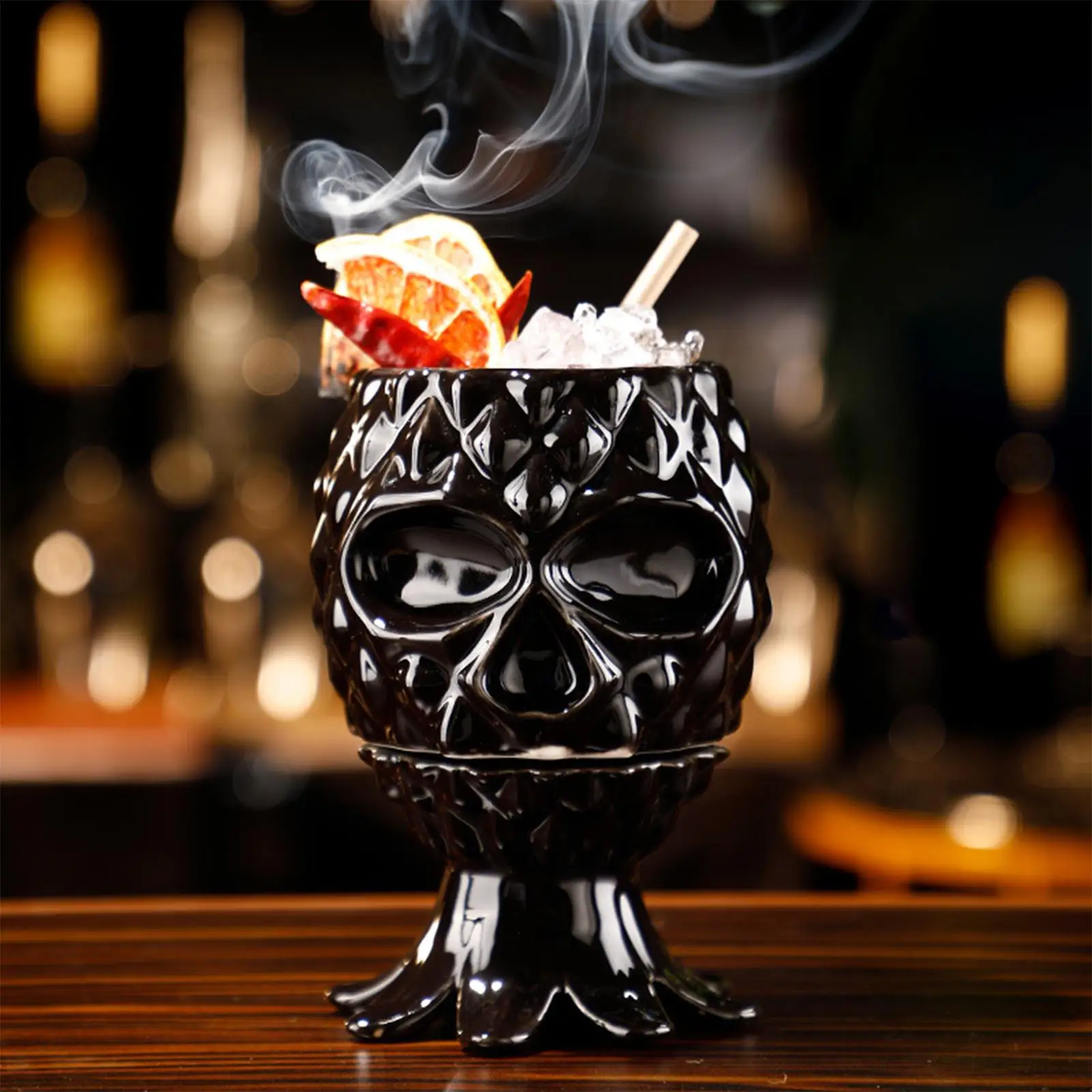 

Creative Black Skull Coffee Mug Porcelain Beer Wine Mug Cup Water Tea Cup