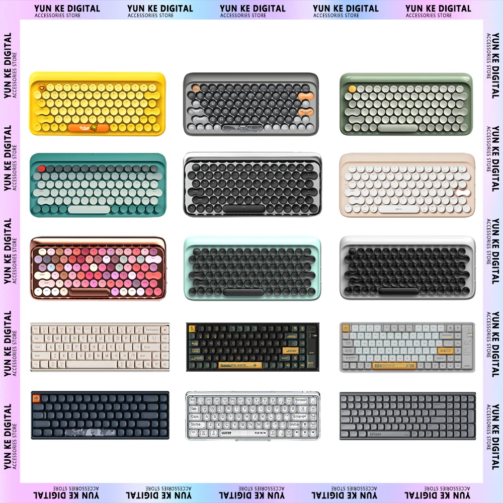 

Lofree Bluetooth Wireless Mechanical Keyboard Series Pink Typewriter Backlit Keyboard Diy Desktop Pc Gamer for Laptop for Pc