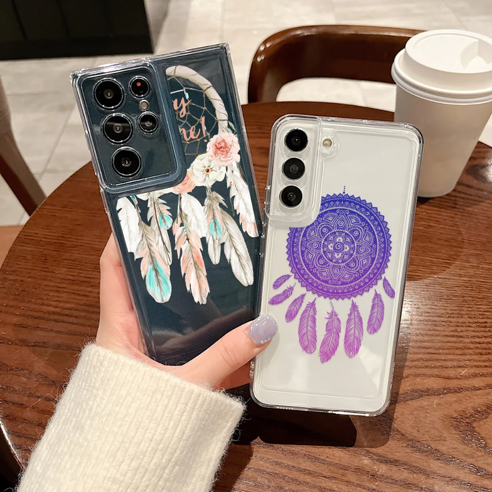 

Dreamcatcher Phone Case for Samsung Galaxy S23 S23Ultra S22 S22Ultra S21Ultra S20Ultra S21 S20 FE Plus 5G Transparent Soft Cover