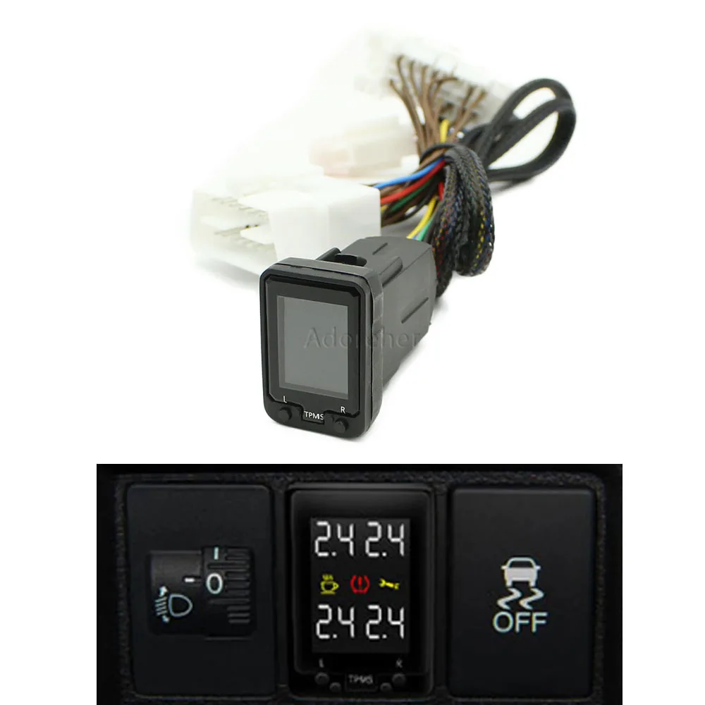 

Автомобильный цифровой ЖК-монитор давления в шинах, подходит для Mitsubishi Outlander 3 2016 2019 Xpander Eclipse Cross Mirage L200 2018 OBD TPMS