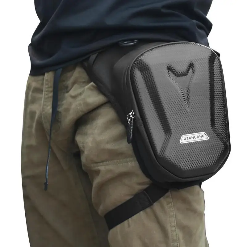 

Motorcycle Leg Bag Motorcycle Waist Pack Thigh Pouch For Men Hard Shell Multifunctional Thigh Bag Pocket For Motorcycle Bike
