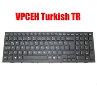 turkish tr laptop keyboard for sony for vaio vpc eh vpceh series 148970991 aehk1a00010 v116646e black with frame new