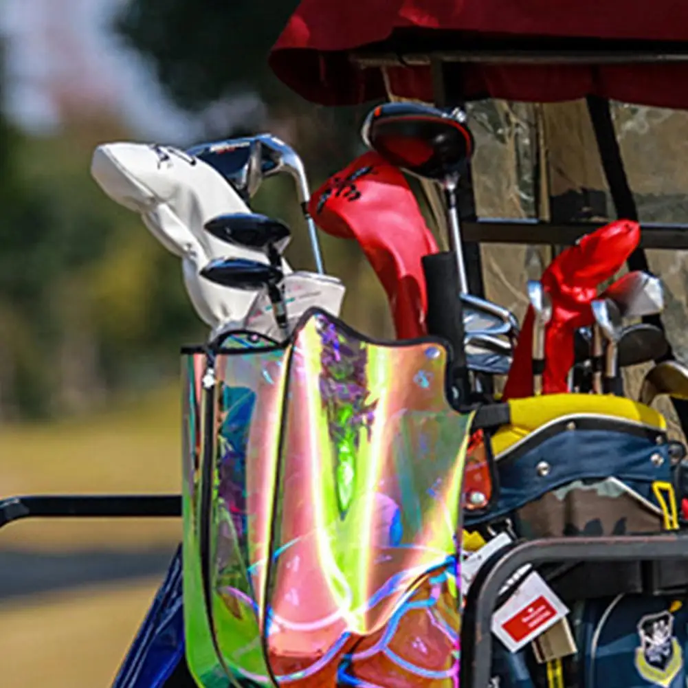Golf Bag Rain Cover Waterproof Hood Protection Lightweight Protector Bags Raincoat Supplies Colorful Club Transparent Y9E6