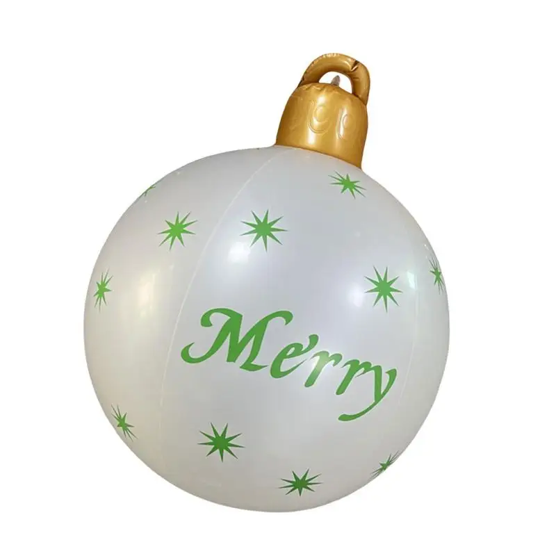 

Рождественский декоративный шар, надувные наружные гигантские фотообои, большие шары 60 см, украшения для рождественской елки
