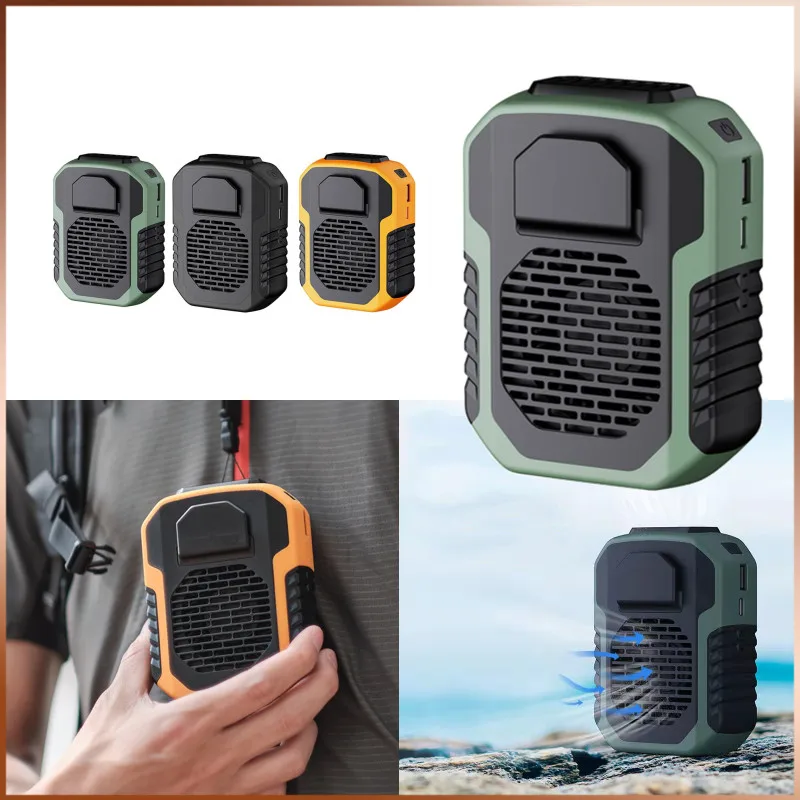 

Hanging Neck Mini Fans USB Rechargeable Portable Lazy Fan Waist Cooler Outdoor Silent Pocket Cooling Fans Air Conditioner Fan