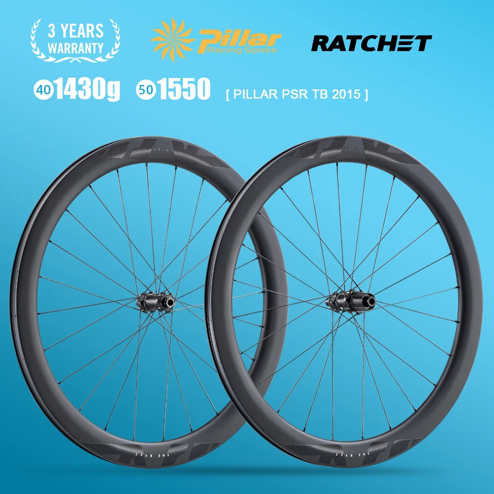 

RYET Carbon Wheels Disc Brake 700c Road Wheelset 36T Ratchet Center Lock Hubsets 1423 Pillar Bicycle Rimeset Cycling Parts