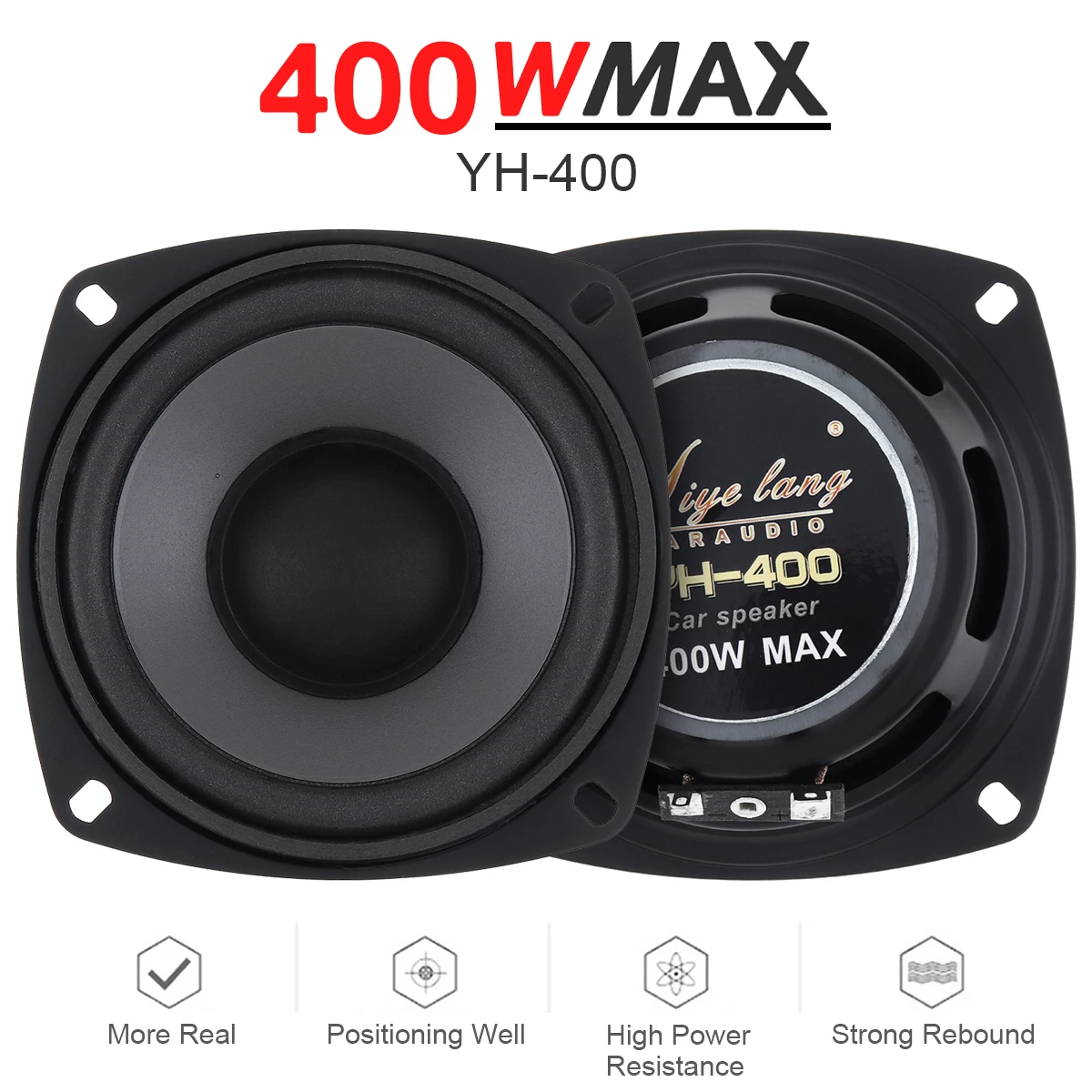 

1pcs 4/5/6 Inch 400/500/600W 2 Way Car HiFi Coaxial Speaker Vehicle Door Auto Audio Music Stereo Player Loudspeakers for Car