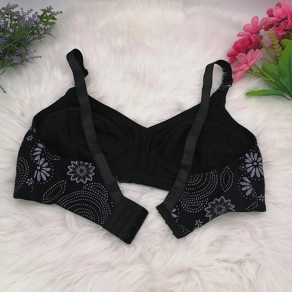 Женский беспроводной бюстгальтер с большой чашкой хлопковое нижнее белье полным