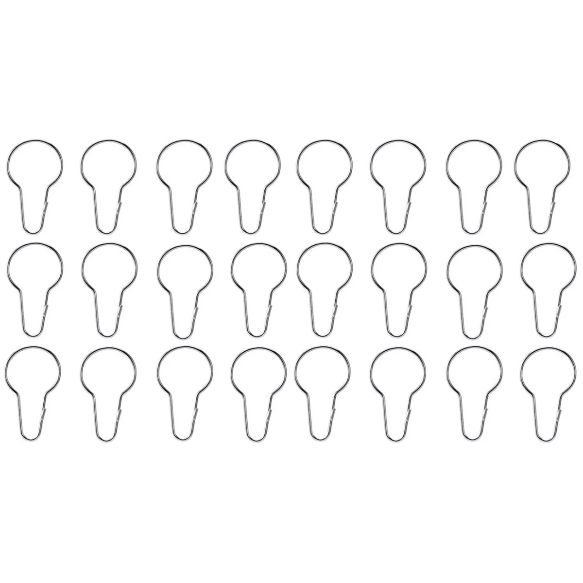 

40 Pcs Curtain Gourd Buckle Bathroom Curtain Clips Metal Hooks Curtain Hook Bathroom Curtain Rings