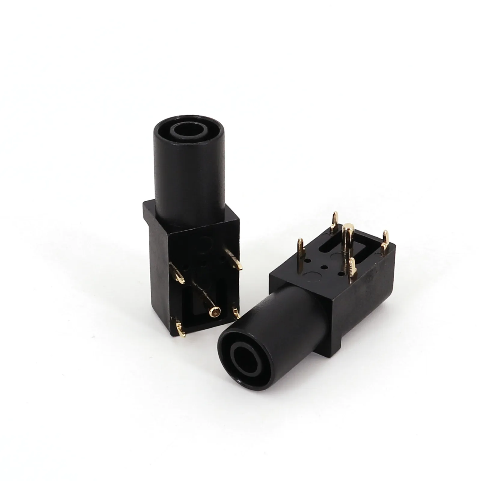 

5 шт. позолоченные разъёмы бананового типа 4 мм для монтажа на печатную плату