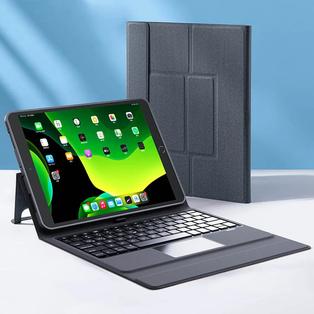 

Для iPad 10,2 Сенсорная панель Bluetooth беспроводная клавиатура чехол для iPad Air3 10,5 Pro Air 1 2 3 4 Pro 11 клавиатура с подсветкой
