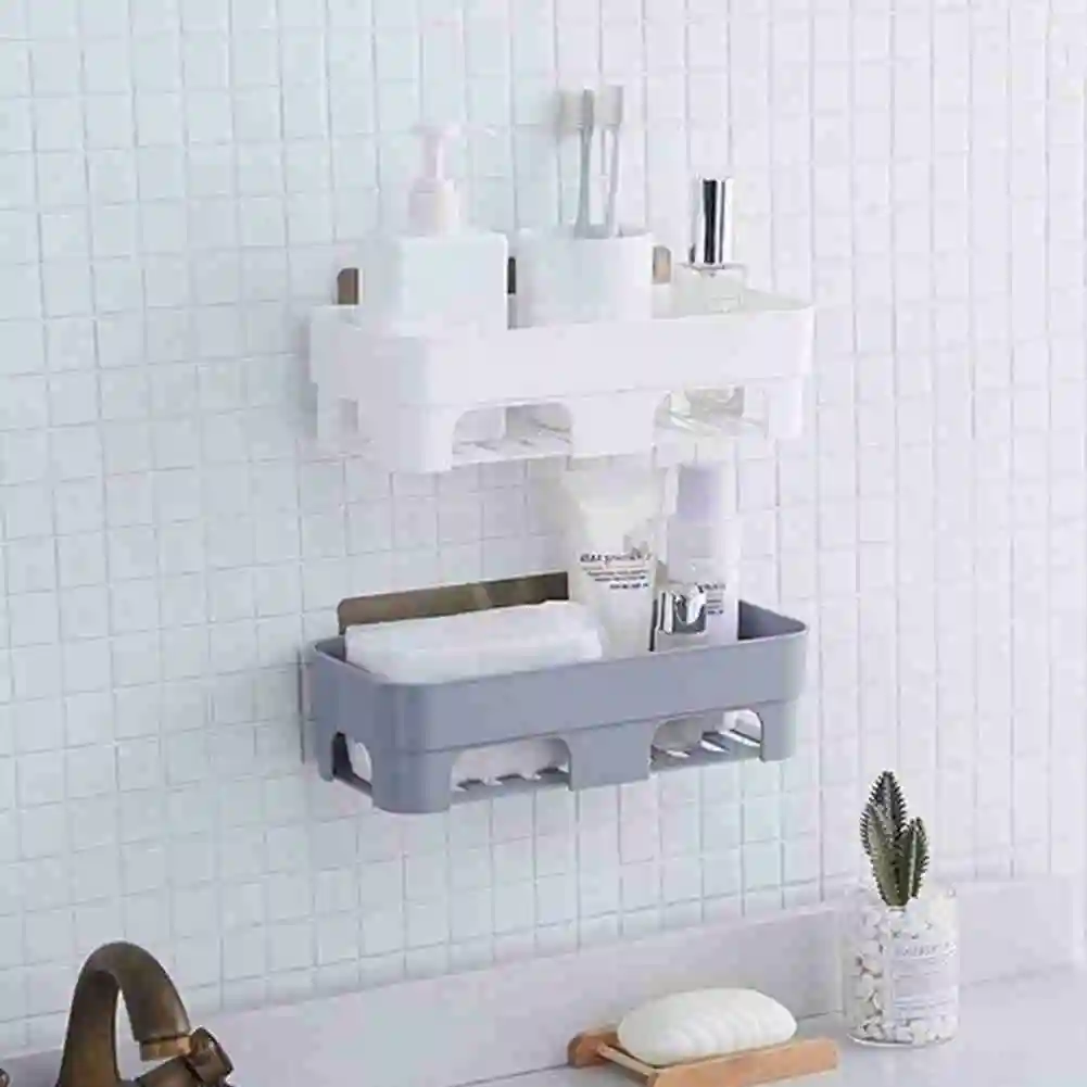 Настенный стеллаж для хранения унитаза без перфорации ванной и кухни