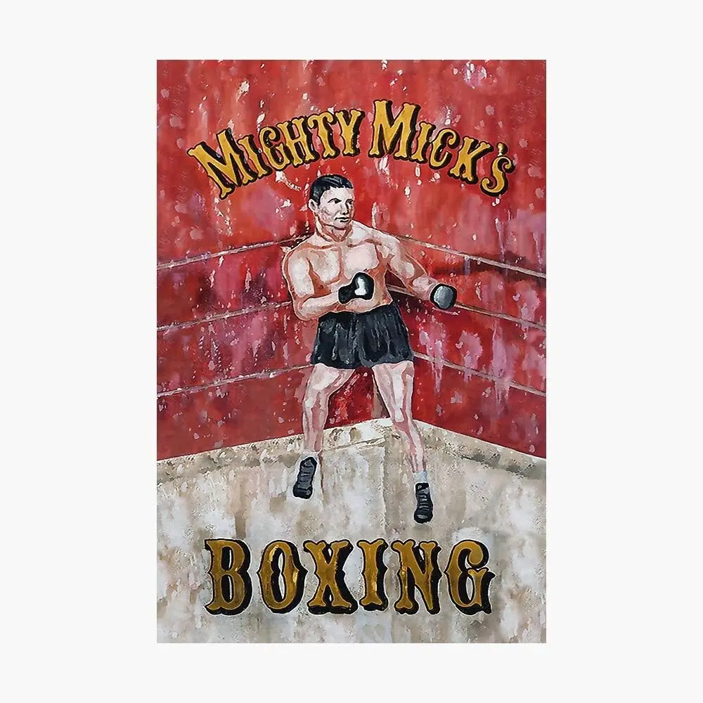 Боксерский знак Mighty Mick's (решение) постер в стиле ретро металлическая жестяная