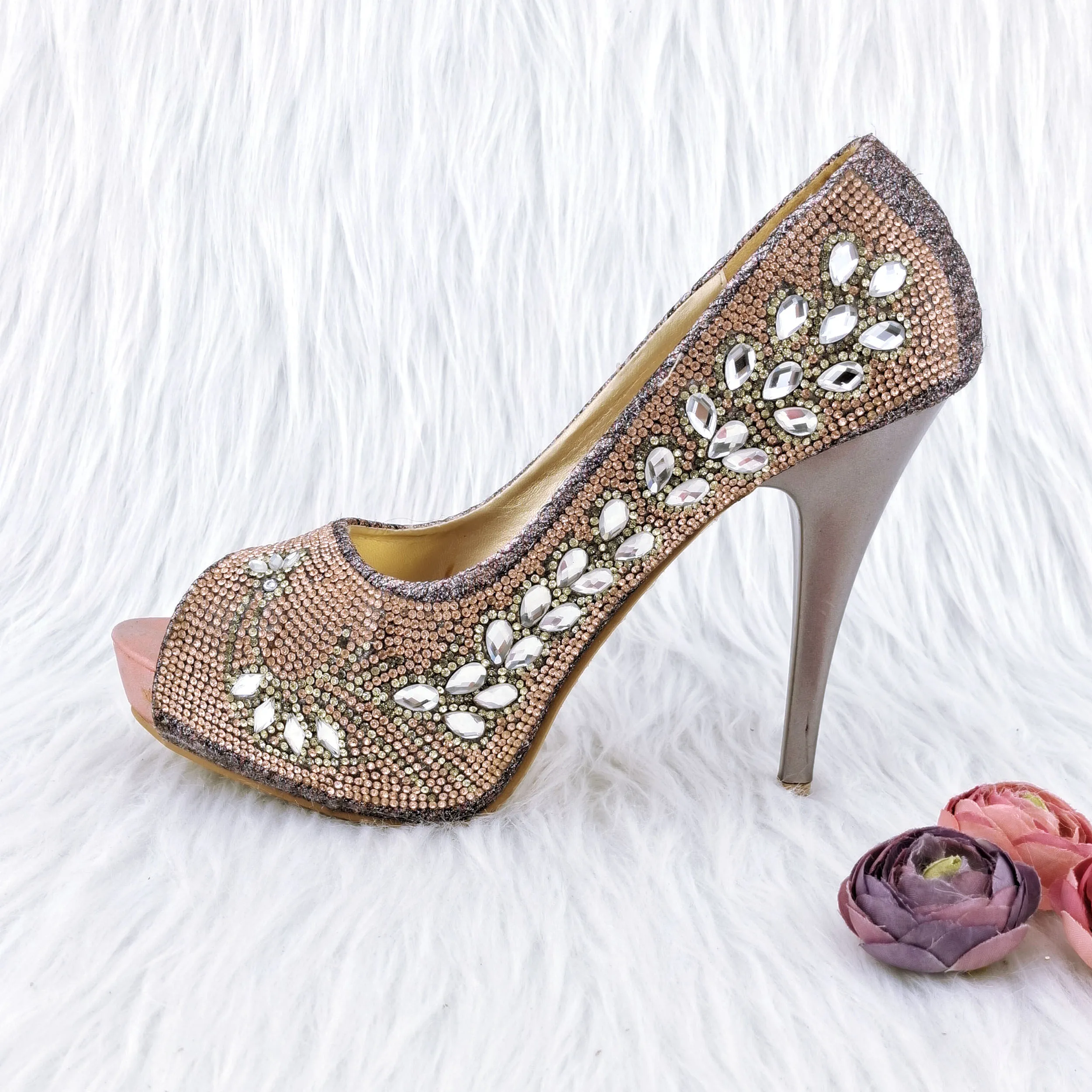 

QSGFC, украшенные бриллиантами, удобная модная одежда с изысканным украшением для вечеринки, женские туфли на высоком каблуке 12,5 см