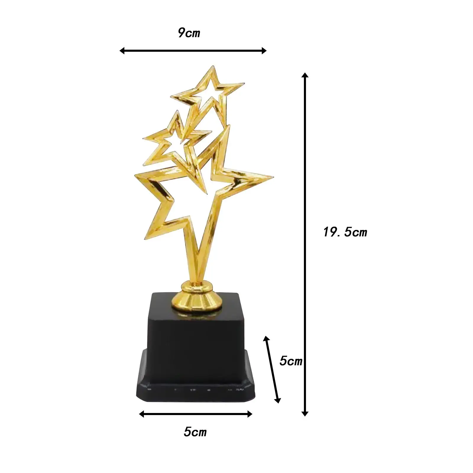 Star Trophy Award Pp Gold Trophie для украшения вечеринок