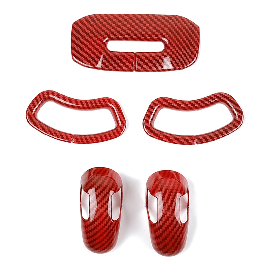 

Аксессуары для Dodge Ram 2010-2017, ABS красное углеродное волокно