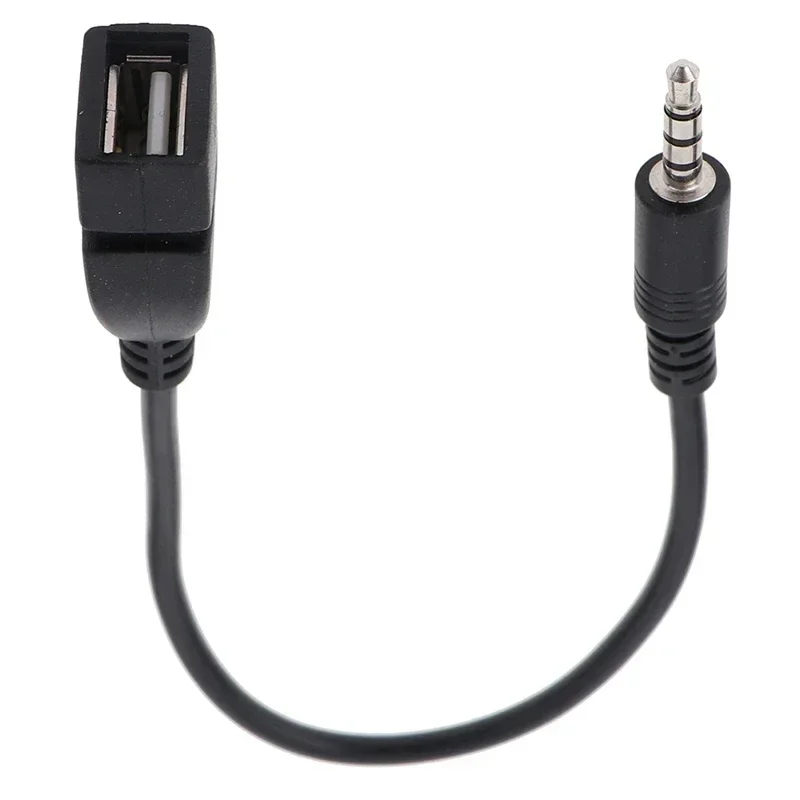 

Автомобильный аудиокабель OTG гнездовой адаптер Aux на USB MP3 Воспроизведение декодер воспроизведения музыки USB флеш-накопитель 3,5 мм фотокабель