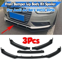 a4 b8 5 car front bumper splitter lip spoiler diffuser protector body kit spoiler cover for audi a4 b8 5 2013 2014 2015 2016