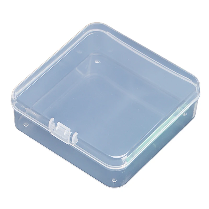 

Portable Sundries Storage Box Jewelry Accessory Tool Screw Sample Translucent Square Plastic Case A84