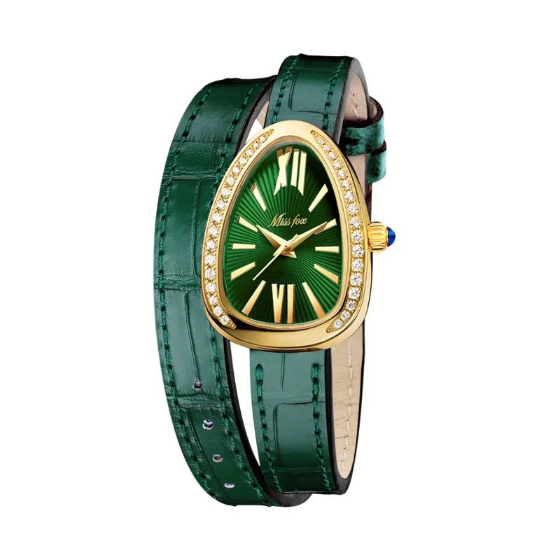 

Snake Watch Ladies Fashion Diamond Quartz Ladies Watch Classic Design Special Ladies Watch For Valentine's Birthday Gift