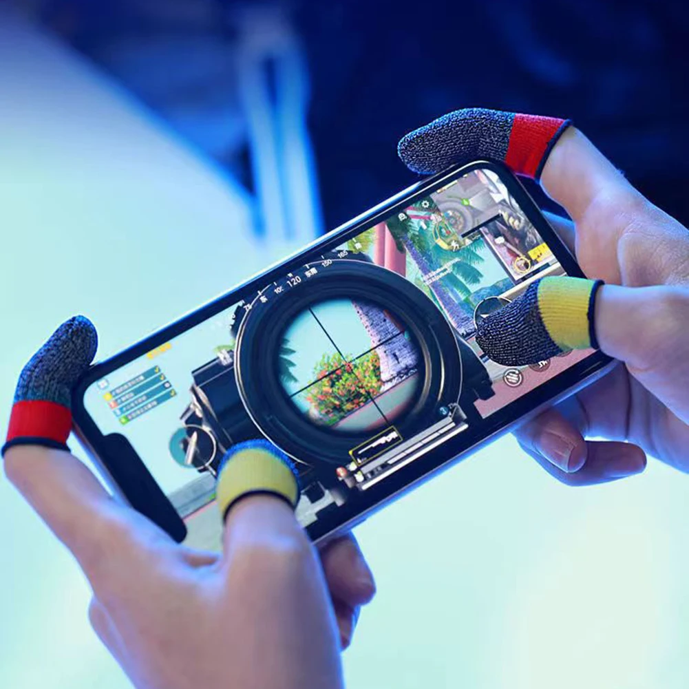 

Чехол для игрового геймпада PUBG для мобильного игрового контроллера, с защитой от пота, перчатки для большого пальца, противоскользящий чехо...