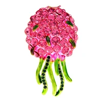 cindy xiang rhinestone pitaya jellyfish brooches for women fruit pin enamel fashion jewelry high quality new arrival 2022