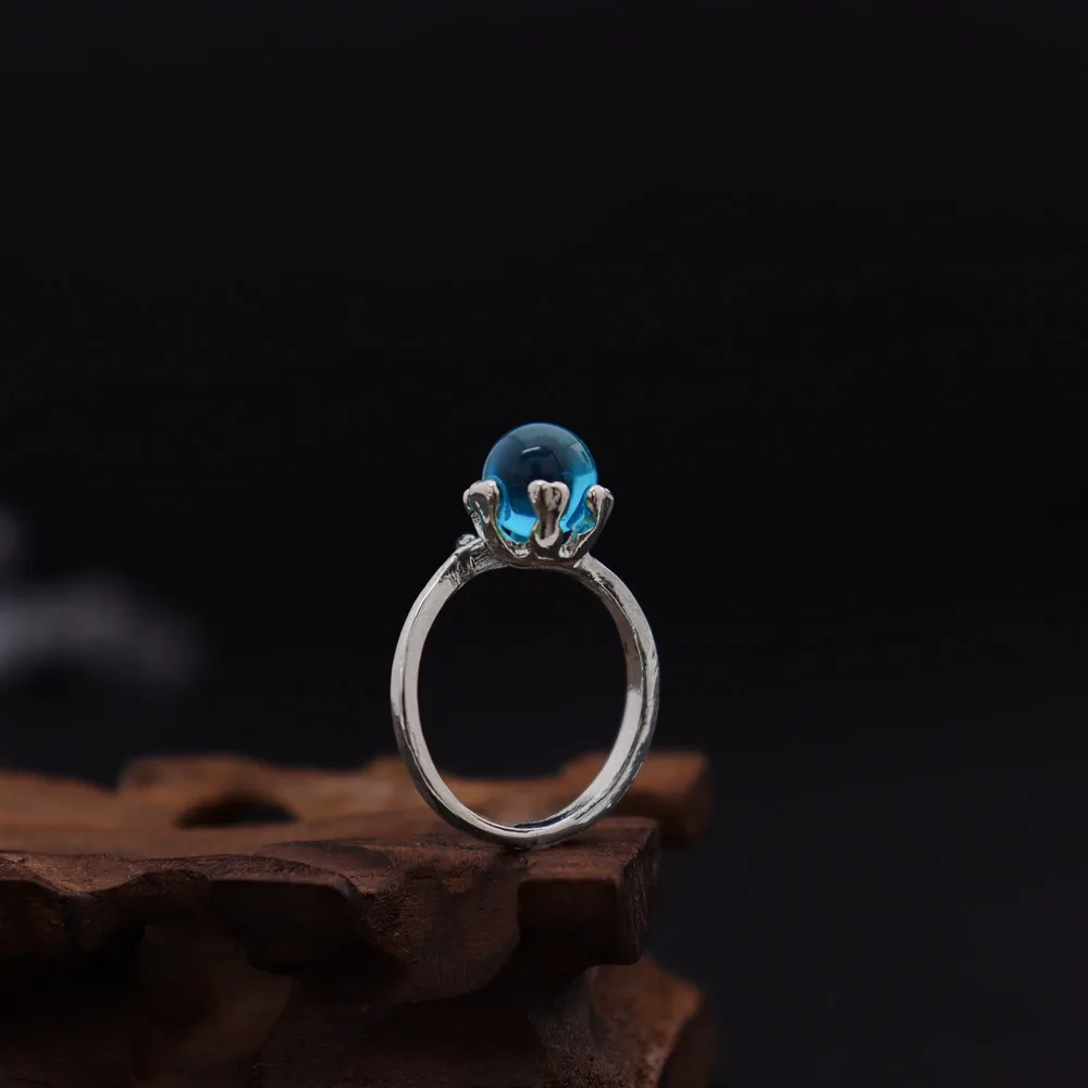 Модное регулируемое кольцо для женщин Свадебное Обручальное посеребренное на