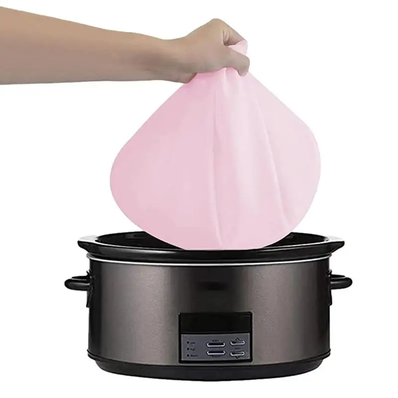 

Slow Cooker Bags Liner Kitchen Pot Liners Slow Cooker Accessories Divider Insert Food-Grade Material 6-8 Quarts Food Container