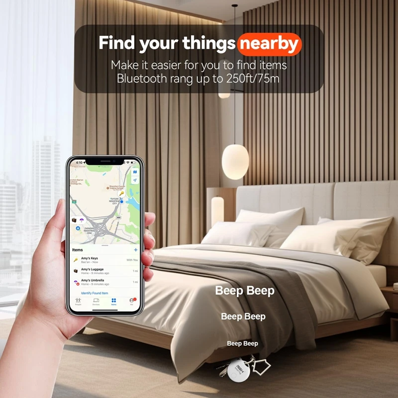 Смарт-трекер RSH работает с Apple Find My APP умный Bluetooth GPS трекер/бирка защита от потери