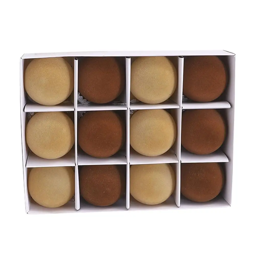 

Рождественские шары бархатные 6 см 12 шт.